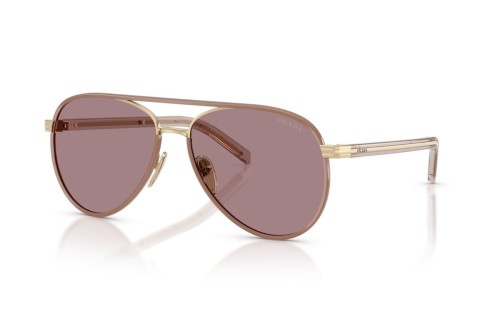 PRADA PR B57S - ​24E20I - ​59 Occhiali da sole Gold Pilot (Aviator)
