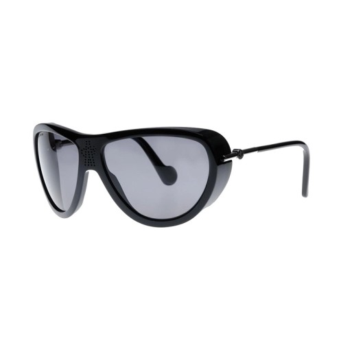 Moncler ML0128 - 01D - 61 - CON LENTI POLARIZZATE Occhiali da sole Black Pilot (Aviator)