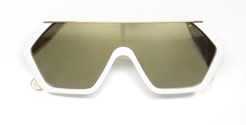 Philipp Plein SPP047 HEXAGON CAMOU - 3GFG Occhiali da sole White Flat Top
