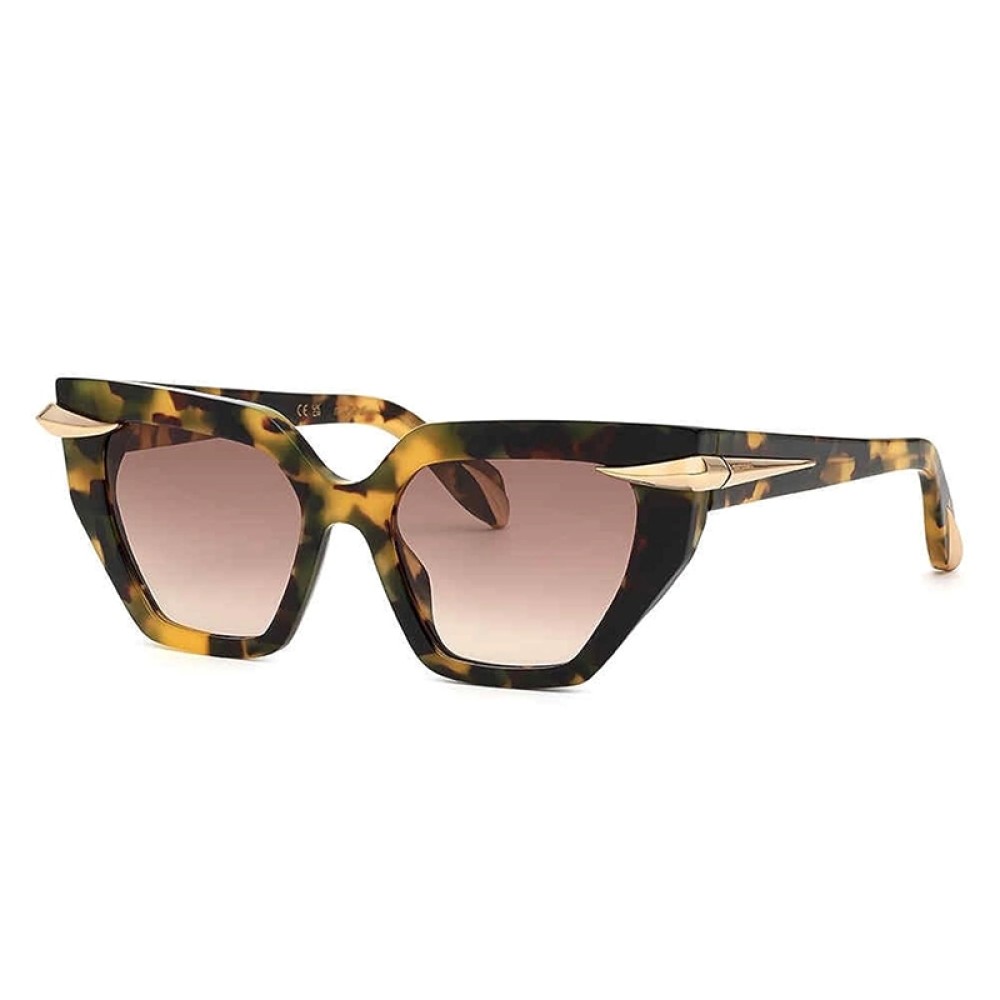 Roberto Cavalli SRC001 - 0AGG - 54 Occhiali da sole Havanna Cat Eye