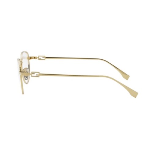 Fendi FE50109F - 030 - 52 Montature ottiche Gold Pillow (Rounded)