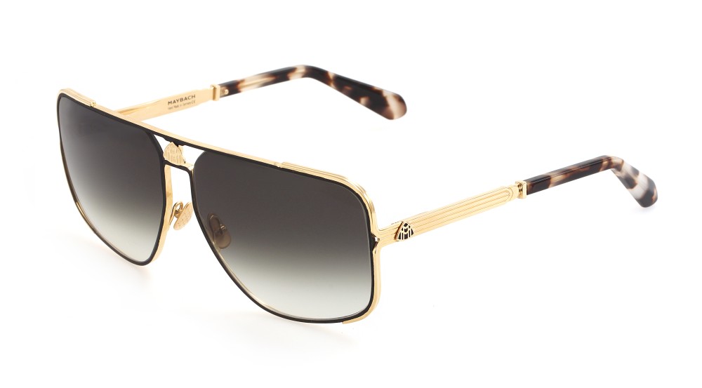 Maybach THE PRESENTER I - CHG/B-AAU-Z35 - 66 - PLACCATO ORO (GOLD PLATED) Occhiali da sole Pilot (Aviator)