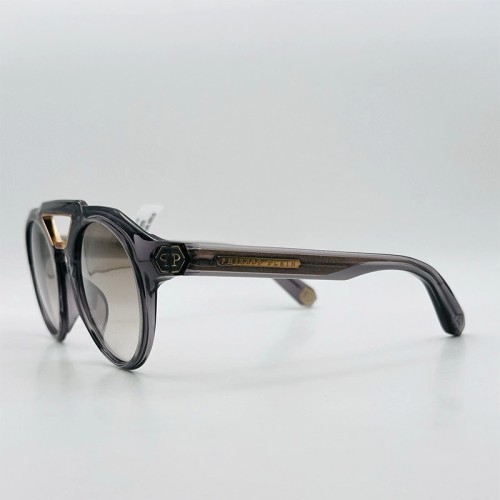 Philipp Plein SPP045 BRAVE SHADES - 9MBG - 50 Occhiali da sole Gray Round