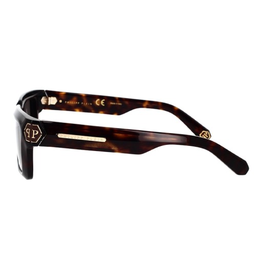Philipp Plein SPP044 DARK SHAPES - 0722 - 53 Occhiali da sole Havanna Square