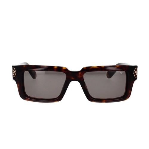 Philipp Plein SPP044 DARK SHAPES - 0722 - 53 Occhiali da sole Havanna Square