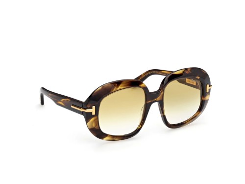 Tom Ford FT1237 ICON COLLECTION - 56F - 53 Occhiali da sole Havanna Oval