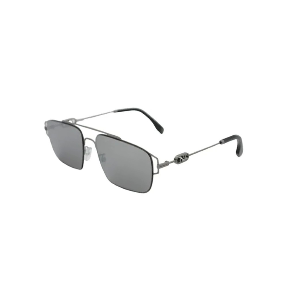 Fendi FE40090U - 14C - 56 Occhiali da sole Black Pilot (Aviator)