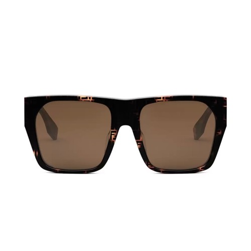 Fendi FE40124F - 55E - 57 Occhiali da sole Havanna Square