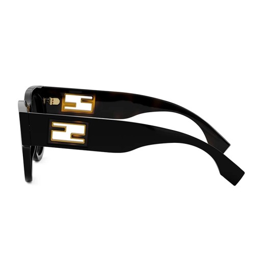 Fendi FE40147I - 01B - 53 Occhiali da sole Black Round