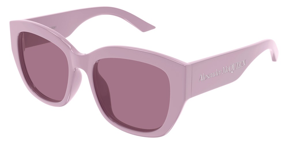 Alexander McQueen AM0451SA - 003 - 55 Occhiali da sole Pink Pillow (Rounded)