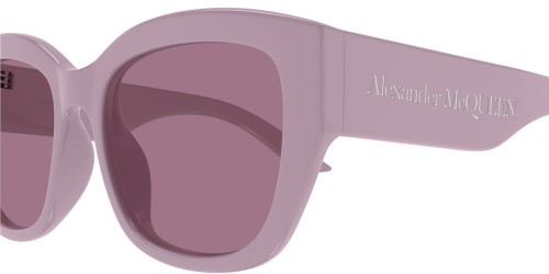 Alexander McQueen AM0451SA - 003 - 55 Occhiali da sole Pink Pillow (Rounded)