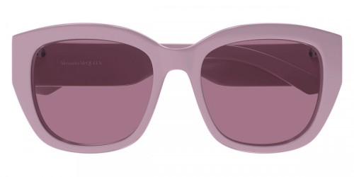 Alexander McQueen AM0451SA - 003 - 55 Occhiali da sole Pink Pillow (Rounded)
