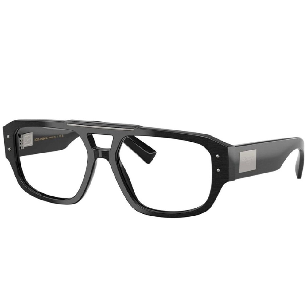 DOLCE & GABBANA DG3406 - ​2820 - ​56 Montature ottiche Black Pilot (Aviator)