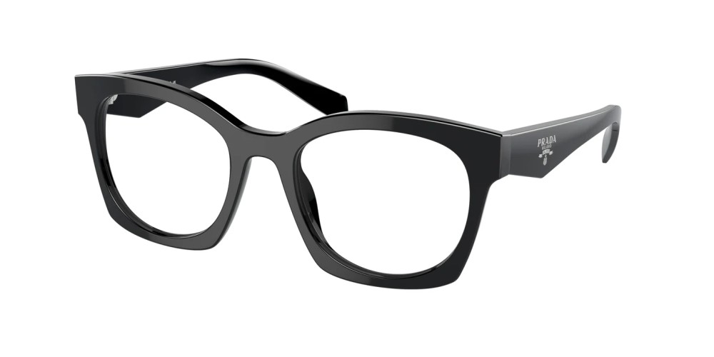 PRADA PR A05V - ​16K1O1 - ​52 Montature ottiche Noir Angulaire