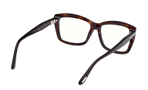 Tom Ford TF6065-B ECO - 052 - 55 - CON LENTI CON FILTRO LUCE BLU-VIOLETTA Montature ottiche Havanna Square