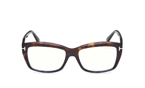 Tom Ford TF6065-B ECO - 052 - 55 - CON LENTI CON FILTRO LUCE BLU-VIOLETTA Montature ottiche Havanna Square