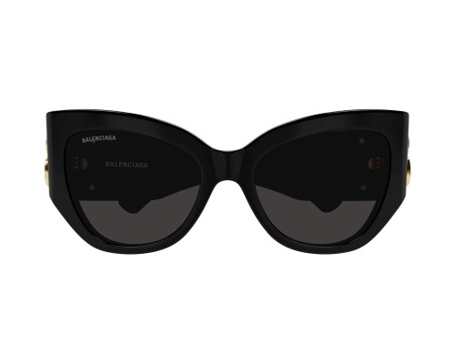 Balenciaga BB0322S - 002 - 55 Occhiali da sole Black Pillow (Rounded)