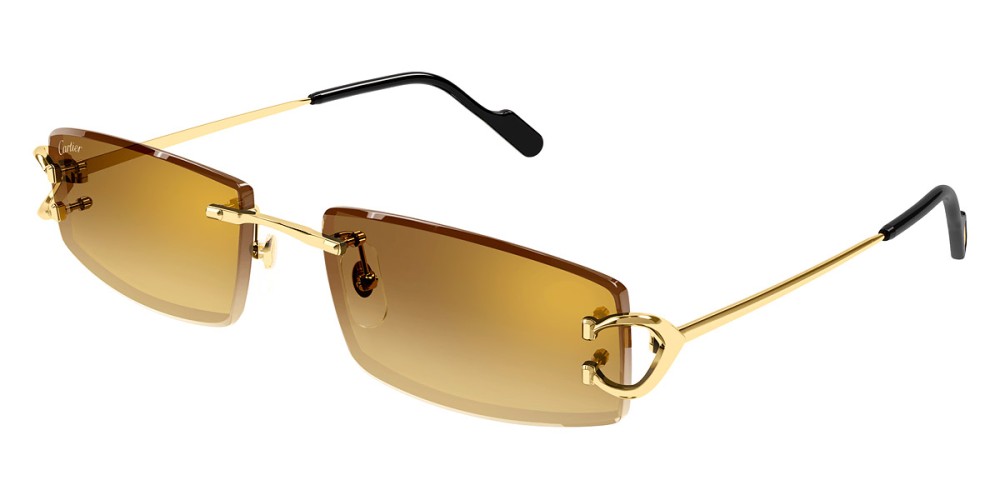 Cartier CT0465S - 004 - 56 Occhiali da sole Gold Square