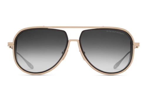 Dita OUTRCRAFT DTS188-A TITANIUM - 01 - 59 Occhiali da sole Gold Pilot (Aviator)