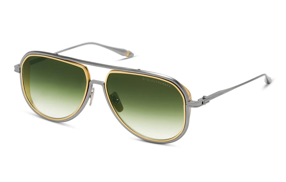 Dita OUTRCRAFT DTS188-A TITANIUM - 02 - 59 Occhiali da sole Pilot (Aviator)