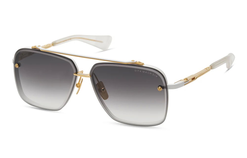 Dita MACH SIX//TITANIUM DTS121 - 07 - 62 Occhiali da sole Pilot (Aviator)