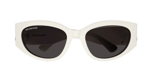 Balenciaga BB0324SK - 004 - 55 Occhiali da sole White Oval