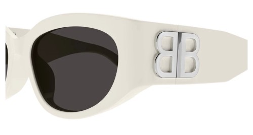 Balenciaga BB0324SK - 004 - 55 Occhiali da sole White Oval