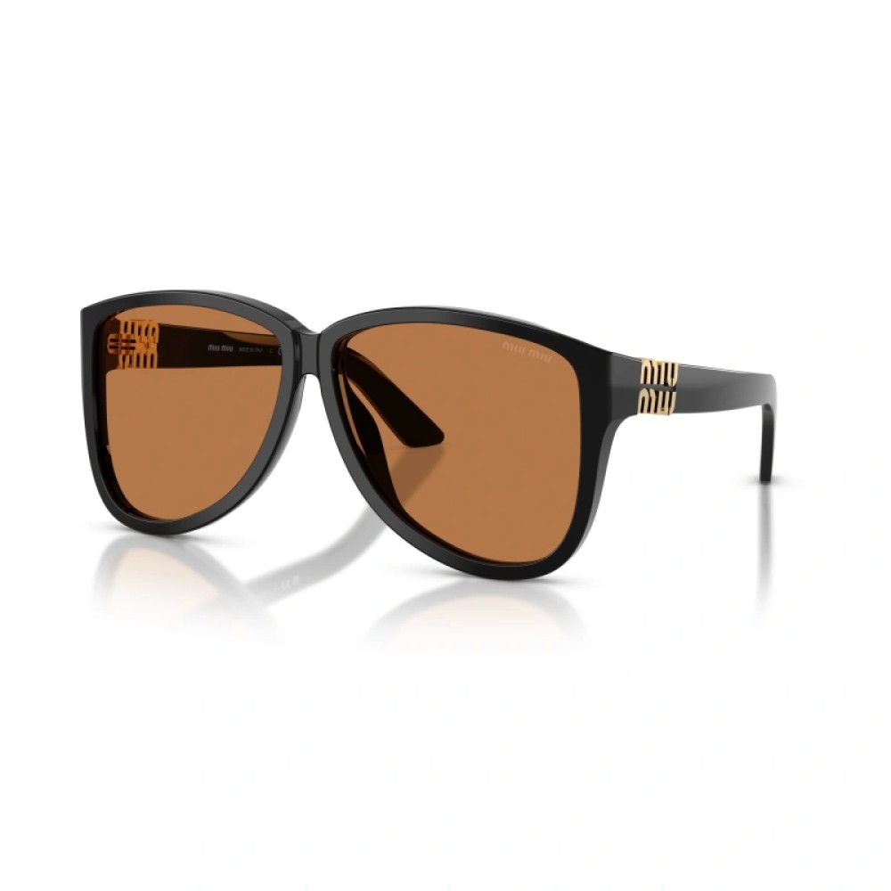 MIU MIU MU A08S - 16K90Q - 61 Occhiali da sole Black Pilot (Aviator)