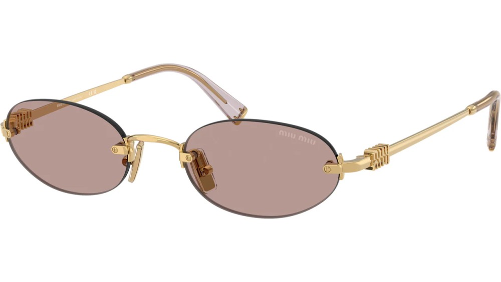 MIU MIU MU A54S - 5AK20I - 51 Occhiali da sole Gold Oval