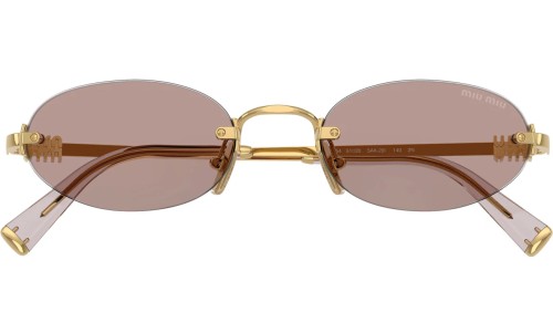 MIU MIU MU A54S - 5AK20I - 51 Occhiali da sole Gold Oval