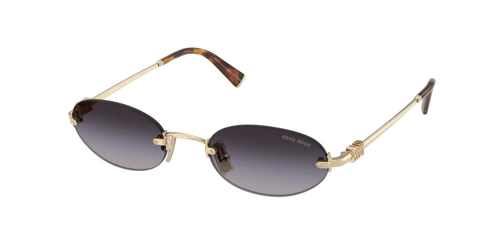 MIU MIU MU A54S - ZVN5D1 - 51 Occhiali da sole Gold Oval