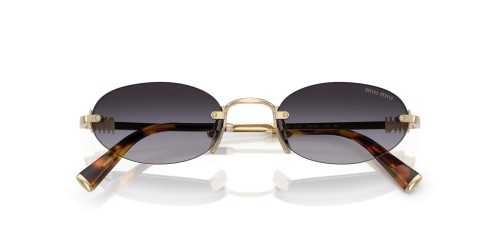 MIU MIU MU A54S - ZVN5D1 - 51 Occhiali da sole Gold Oval