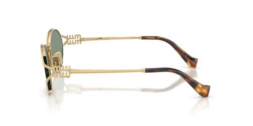 MIU MIU MU 52YS - 5AK04M - 54 Occhiali da sole Gold Oval