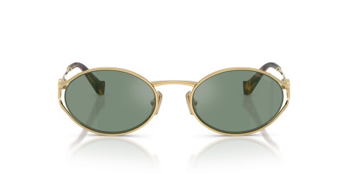 MIU MIU MU 52YS - 5AK04M - 54 Occhiali da sole Gold Oval