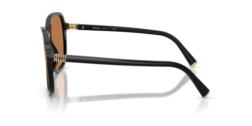 MIU MIU MU B01S - 16K90Q - 58 Occhiali da sole Black Pillow (Rounded)