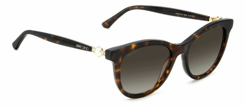 Jimmy Choo ANNABETH/S - 086HA - 51 Occhiali da sole Havana Pillow (Rounded)