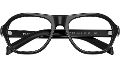 PRADA PR C12V - 16K1O1 - 54 Montature ottiche Black Pilot (Aviator)
