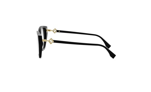 Fendi FE50100I - 001 - 53 Montature ottiche Black Cat Eye