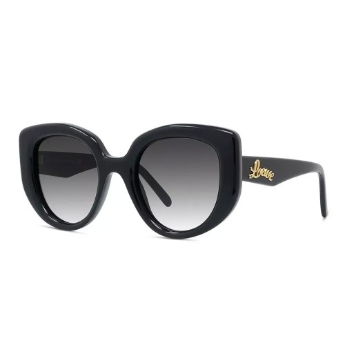 Loewe LW40100I - 01B - 49 Occhiali da sole Black Butterfly