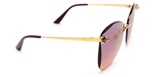 Cartier CT0398S - 003 - 62 Occhiali da sole Gold Butterfly