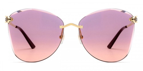 Cartier CT0398S - 003 - 62 Occhiali da sole Gold Butterfly