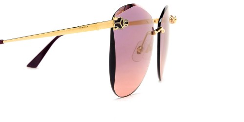 Cartier CT0398S - 003 - 62 Occhiali da sole Gold Butterfly