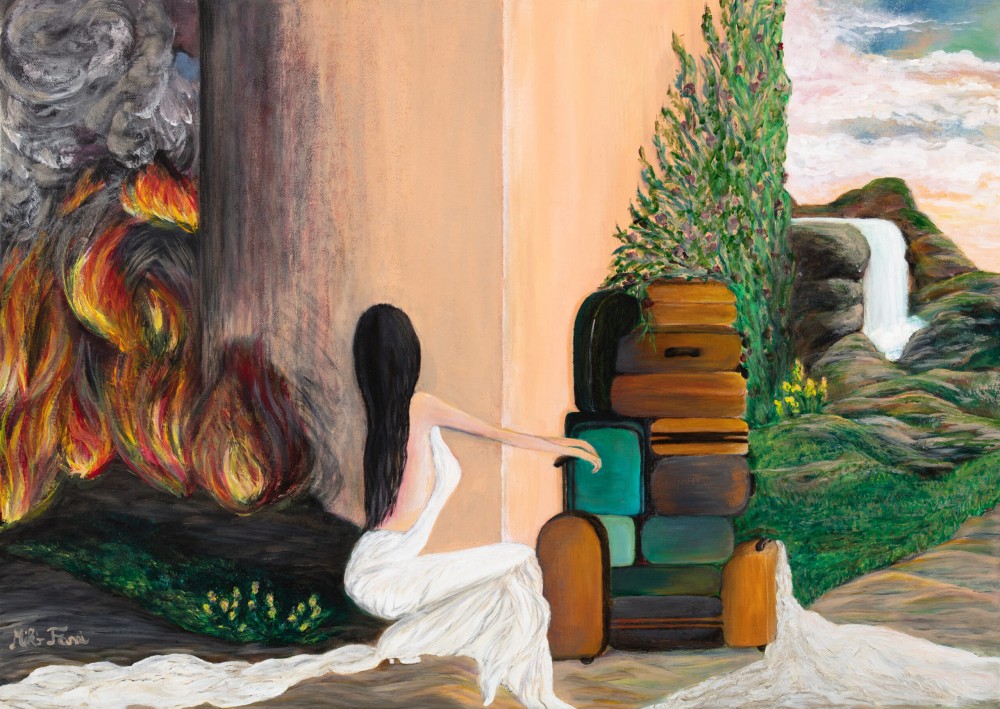 Fanni Mikó NEW CHAPTER - 2023, ACRYLIC, CANVAS - 50 X 70 Dipinti