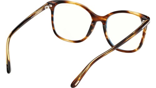 Tom Ford TF6089-B - 055 - 54 - CON LENTI CON FILTRO LUCE BLU-VIOLETTA Montature ottiche Havanna Pillow (Rounded)