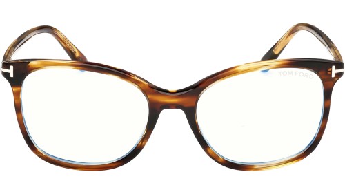 Tom Ford TF6089-B - 055 - 54 - CON LENTI CON FILTRO LUCE BLU-VIOLETTA Montature ottiche Havanna Pillow (Rounded)