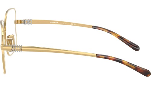 MIU MIU MU 51YV - 5AK1O1 - 53 Montature ottiche Gold Square