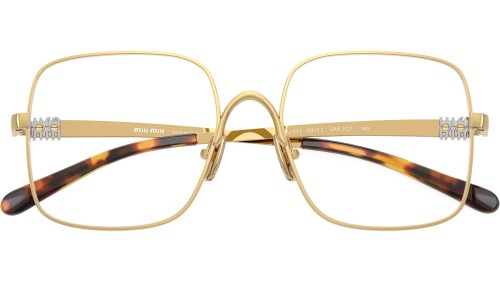 MIU MIU MU 51YV - 5AK1O1 - 53 Montature ottiche Gold Square