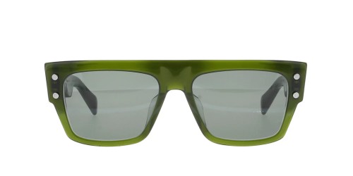 Balmain BPS-116 B-III - C - 56 Occhiali da sole Green Flat Top