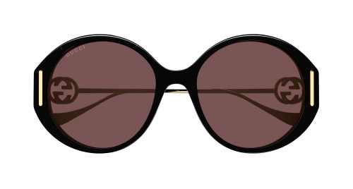 Gucci GG1202S - 001 - 57 Occhiali da sole Black Round