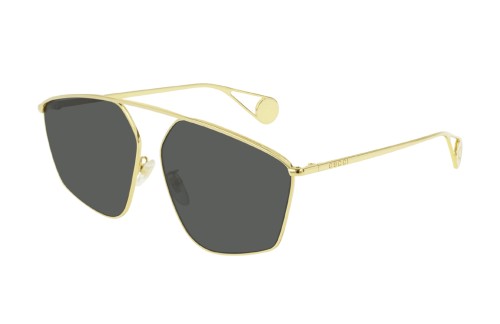 Gucci GG0437SA - 002 - 60 Occhiali da sole Gold Pilot (Aviator)